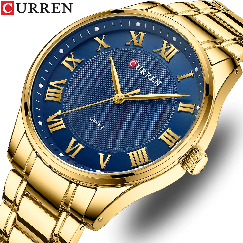 CURREN Men's Gold Watch