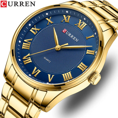 CURREN Men's Gold Watch